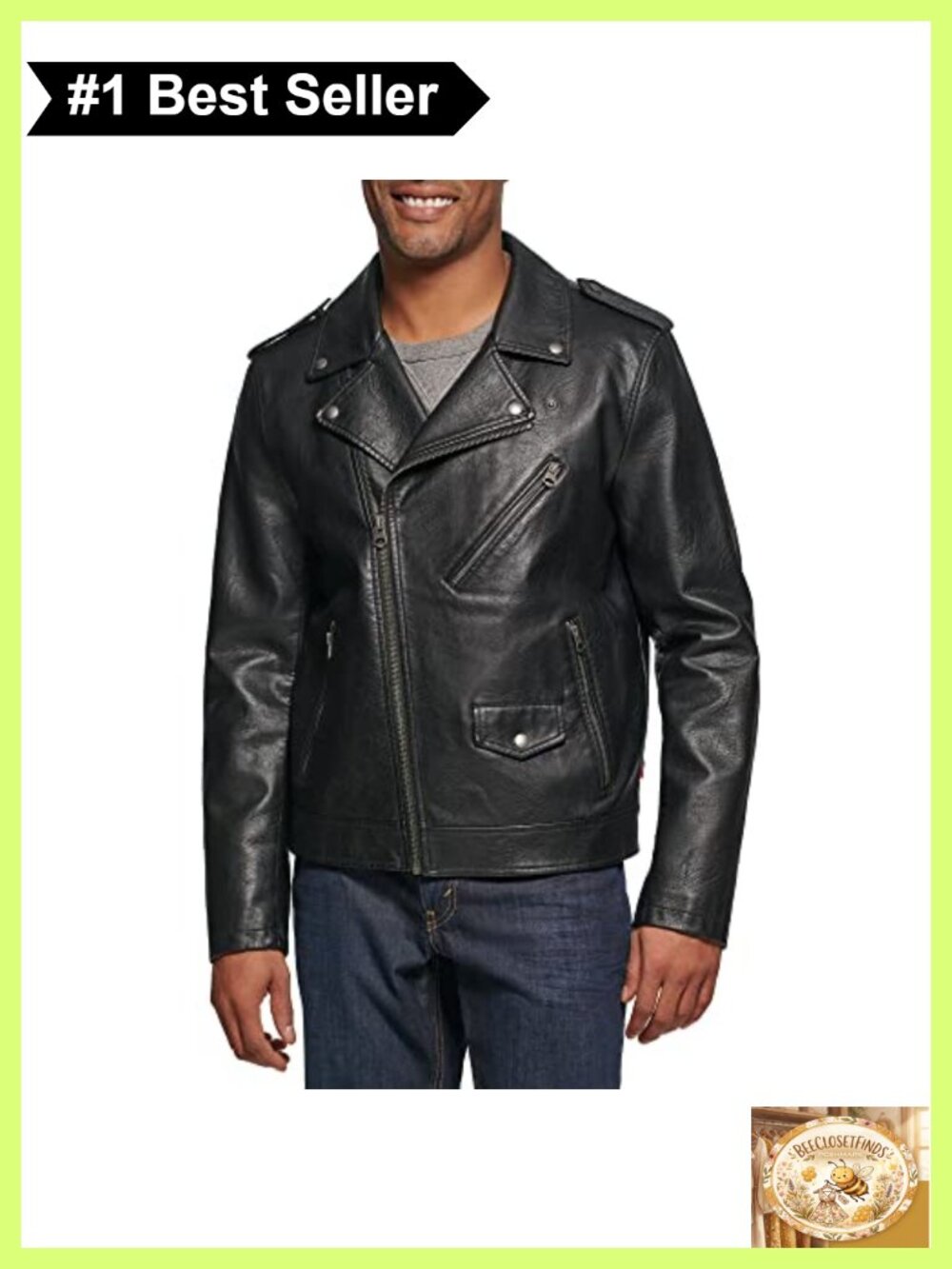 Faux Leather Motorcycle Jacket Mens Asymmetrical Zip Moto Coat